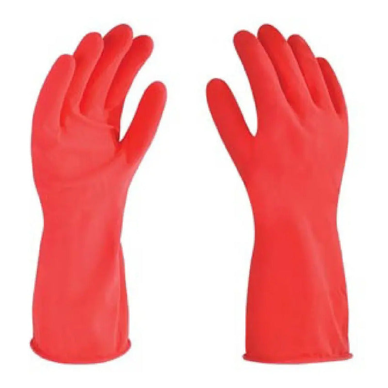 Guantes Rojos Multiusos Medianos #8 Marca Adex