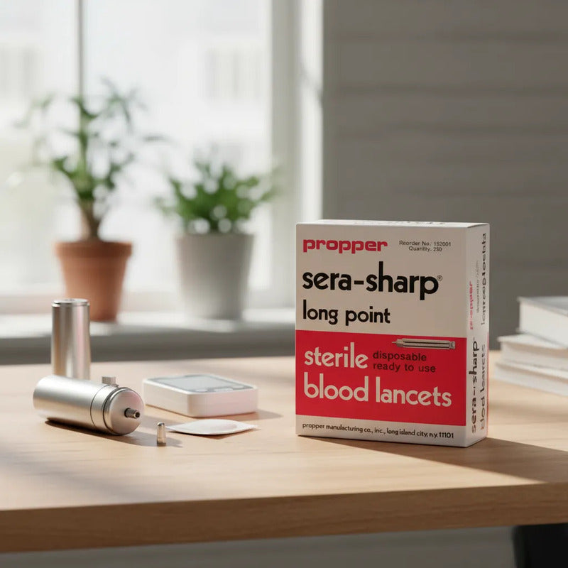 Lancetas Metálicas Punto Largo Propper Sera Sharp 250 Pzas Plateado