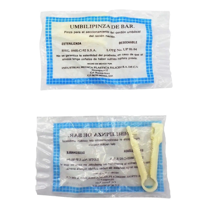 54 Pinzas Umbilical Estéril Desechable