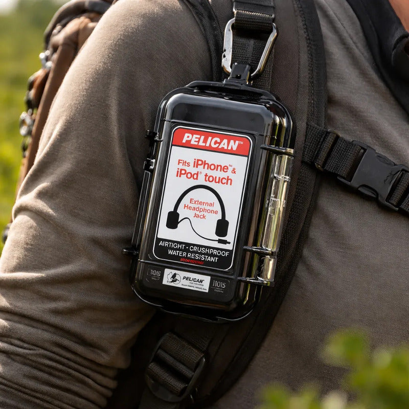 Estuche De Protección Para Varios Ipods Nano, Blanco Gris Estuche De Protección Para Ipods Nano Touch Pelican I1015 Negro