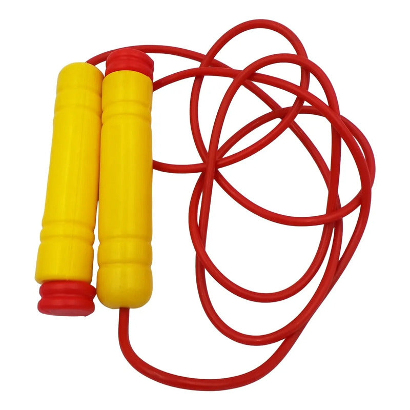 Cuerdas Para Saltar Didácticas Escolares Dml H30 Pack 12pzs Amarillo Con Rojo