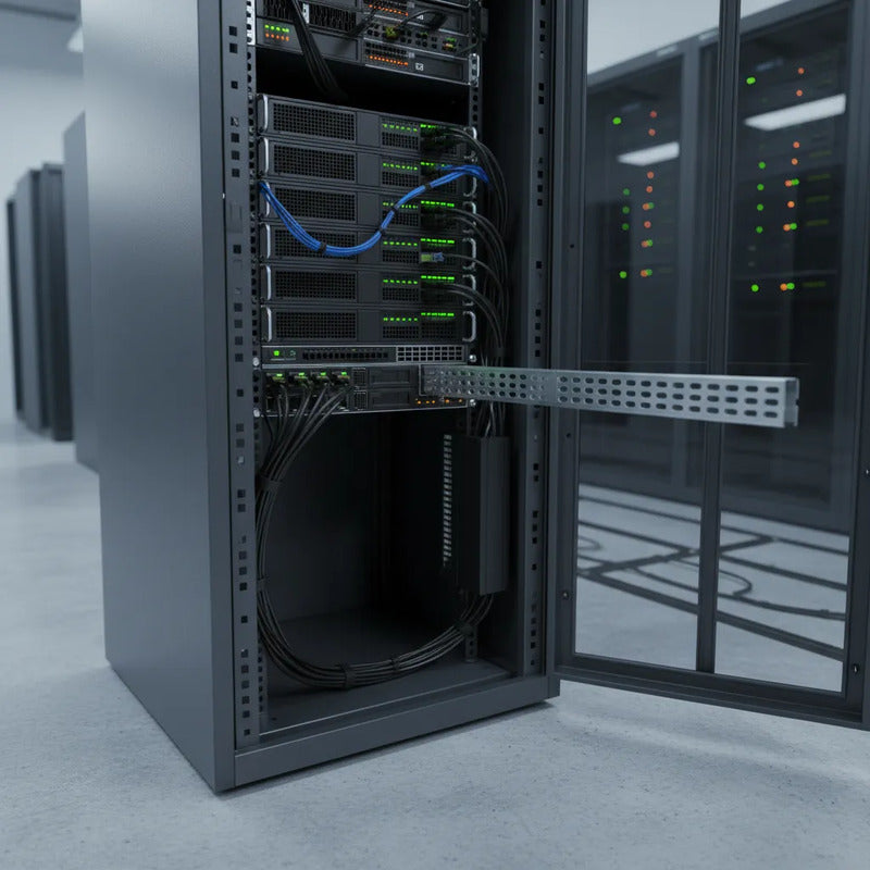 Rieles Ajustables Para Rack Servidor Ups Telecom 19puLG Plateado