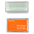 Cubreobjetos Corning 24x40 Mm Cat. 2935 Caja Con 100 Piezas