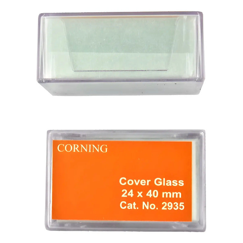 Cubreobjetos Corning 24x40 Mm Cat. 2935 Caja Con 100 Piezas