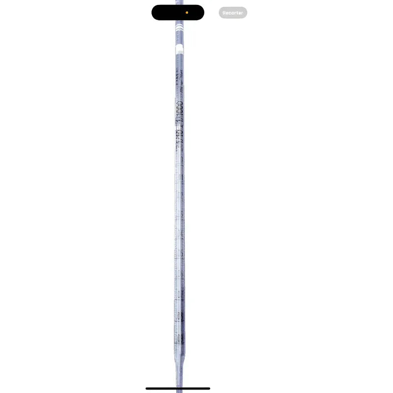2 Pipetas Serologica 1/10 En 1/1000 Ml Cristal Transparente