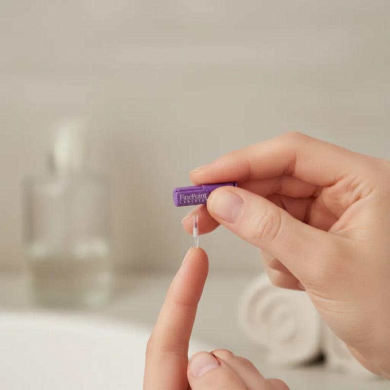 Lancetas Finepoint Lifescan Estériles Johnson & Johnson 25 Piezas