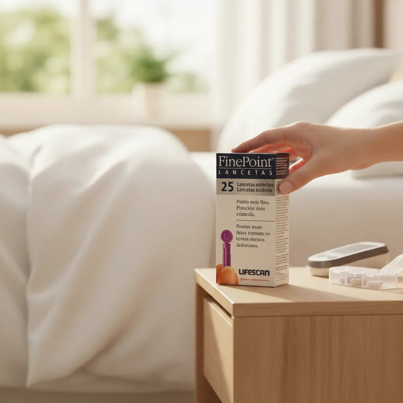 Lancetas Finepoint Lifescan Estériles Johnson & Johnson 600 Piezas