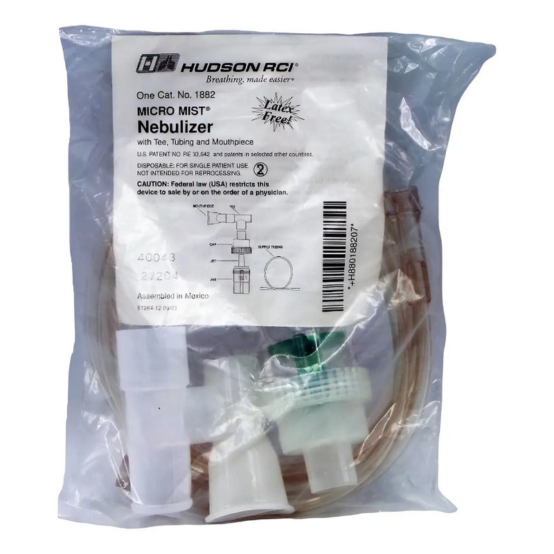 Nebulizador Micromist Tubo, Conector T Boquilla Hudson 1882 Transparente