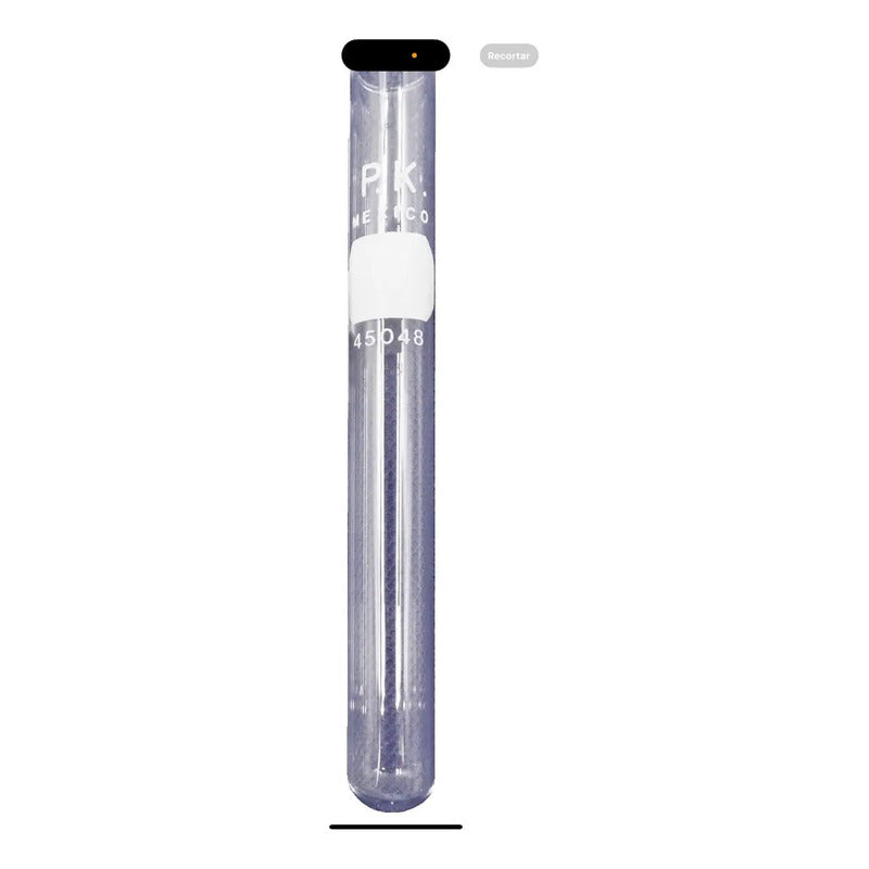10 Tubos De Ensaye Rotulado Cristal Sin Labio 15 X 125 Mm
