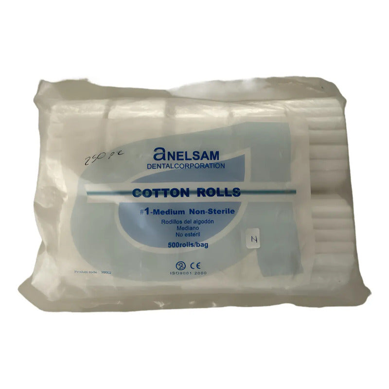 Rollos De Algodón Dental No Estéril - Tamaño Medio - Anelsam