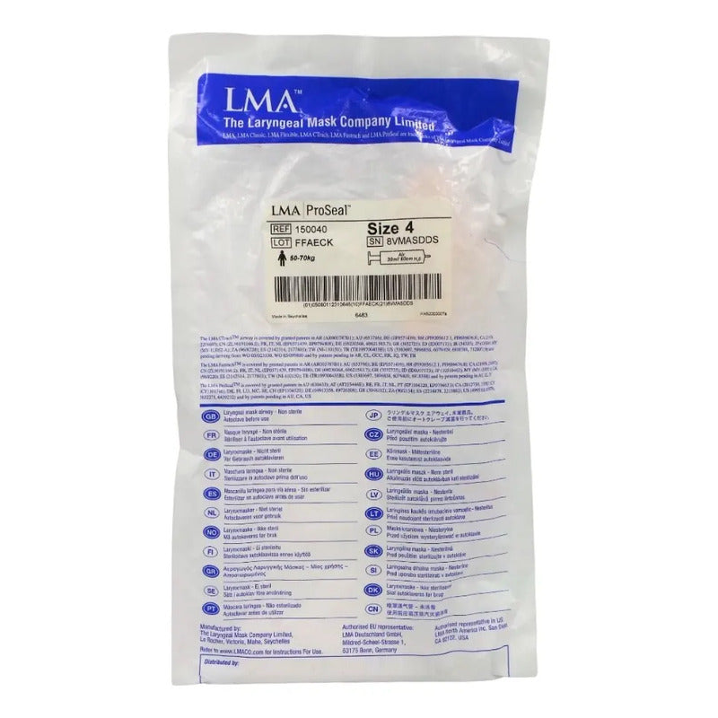 Mascarilla Laríngea Lma Classic Reusable Nº4 100040