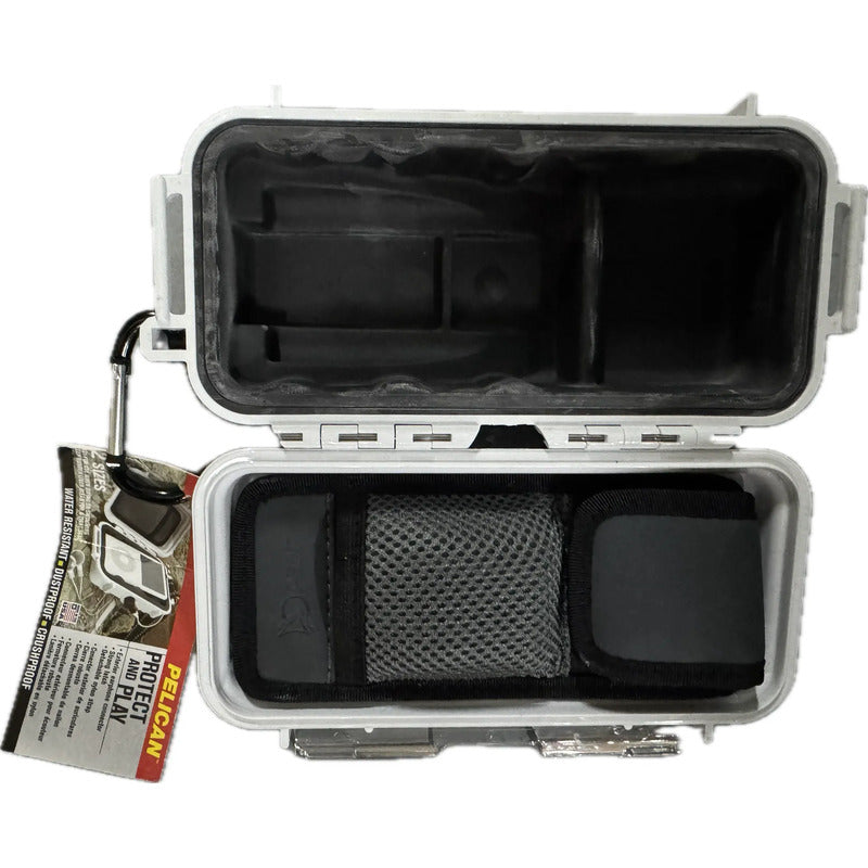 Estuche De Protección Para Varios Ipods Nano, Blanco Gris Estuche De Protección Para Ipods Classic Video Pelican I1030 Blanco