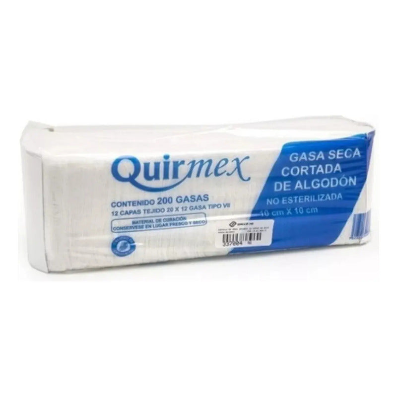 Gasa Quirmex 7.5x5 Cm. No Estéril