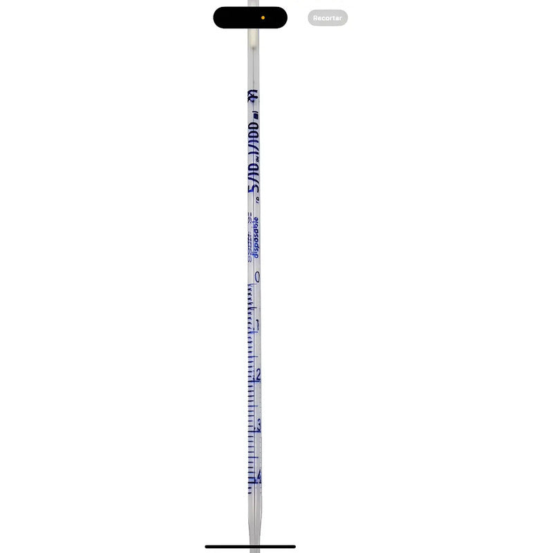 8 Pipetas Serologica 5/10 En 1/100 Ml Cristal Transparente