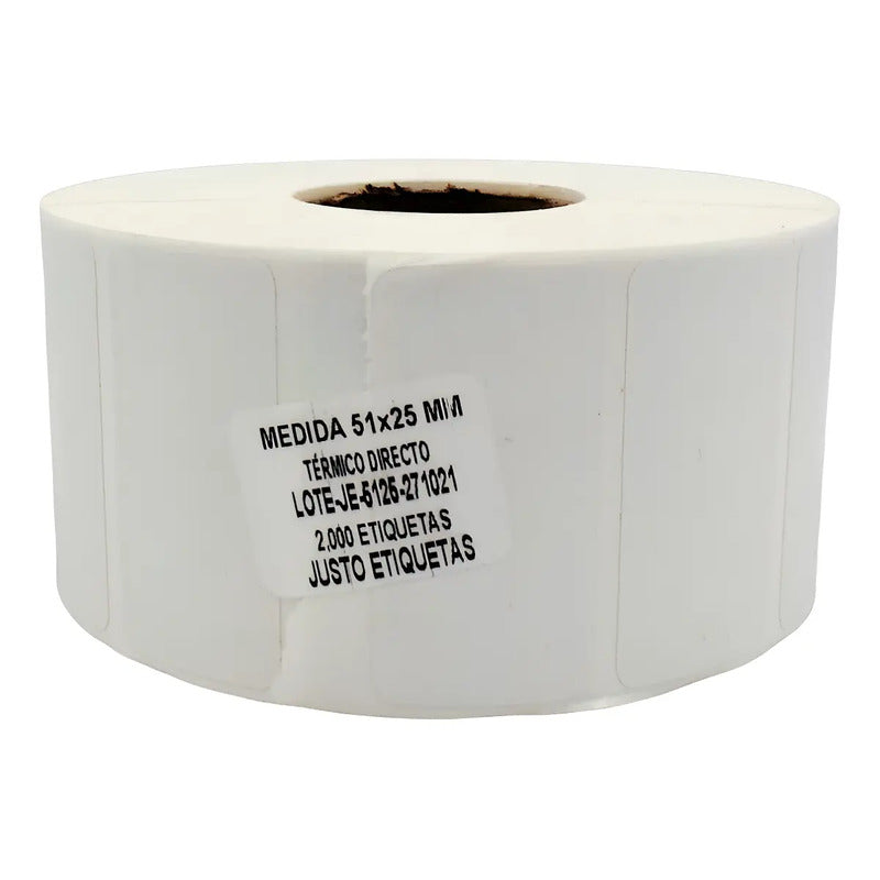 70,000 Etiqueta Blanca 2  X 1  (51 X 25) Termica Blanco No