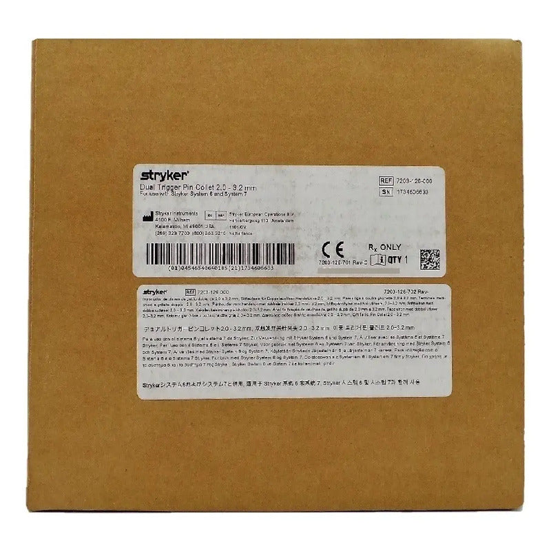 Porta Pines Stryker 2.0 A 3.2 Mm 7203-126 Nuevo