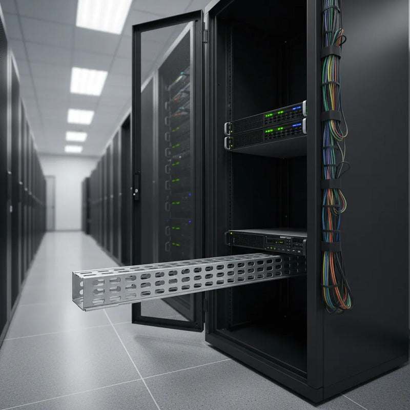 Rieles Ajustables Para Rack Servidor Ups Telecom 19puLG Plateado