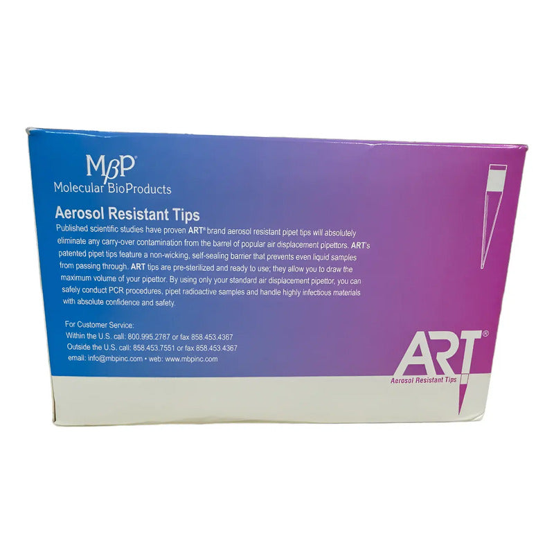 96 Puntas Para Pipeta 10l Art Molecular Estéril Blanco