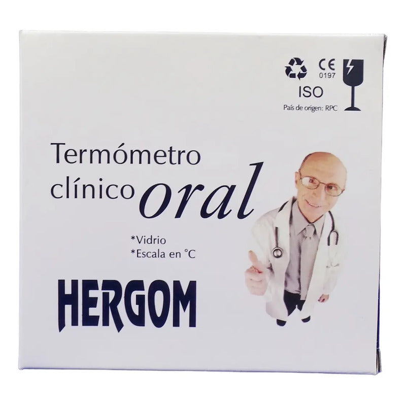 24 Termómetros Clínico Oral Hergom