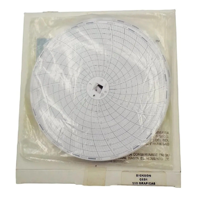 Papel Para Equipos Medicos Impresion Variantes Papel Circular Dickson C651 Controles Gráficos Pack 100