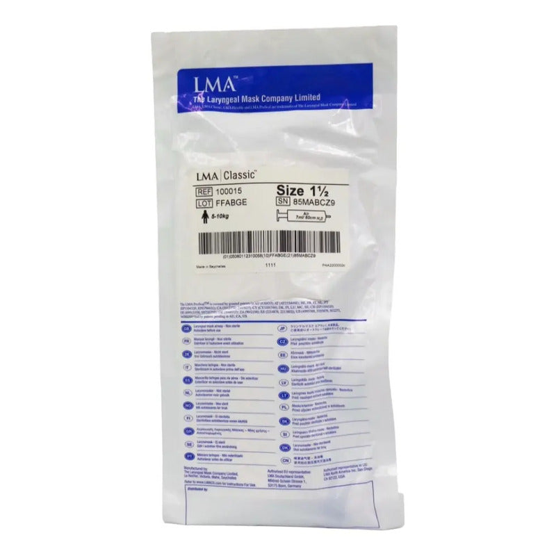 Mascarilla Laríngea Lma Classic Reusable Nº1.5 100015
