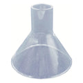 15 Embudo De Cristal 70 Mm Diametro Tallo 30 Mm Transparente