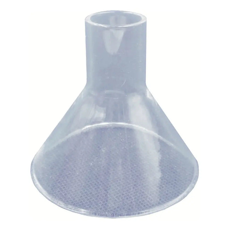 15 Embudo De Cristal 70 Mm Diametro Tallo 30 Mm Transparente