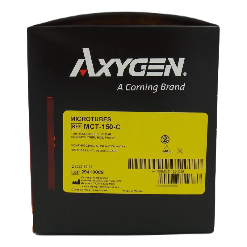 500 Microtubos Axygen De 1.5 Ml, Claro, Graduado