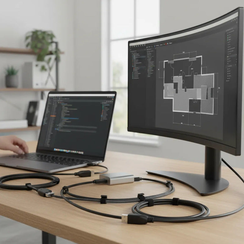 Cable Extensión Usb Macho A Hembra 1 Metro Uh2-et-2401 Datos Negro