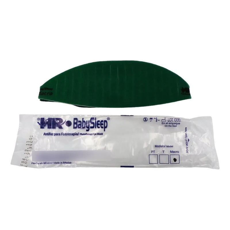 Antifaz Fototerapia Neonatal Babysleep Modelos T Y Macro Verde Antifaz Fototerapia Neonatal Babysleep Bebé Grande Tamaño Macro