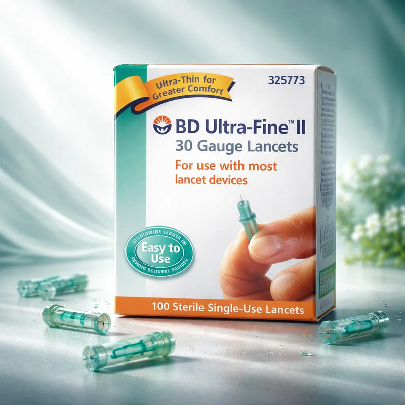 100 Lancetas Ultrafine Il Calibre 30