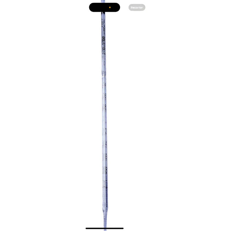 6 Pipetas Serologica 5/10 Ml En 5/100 Ml Cristal Transparente