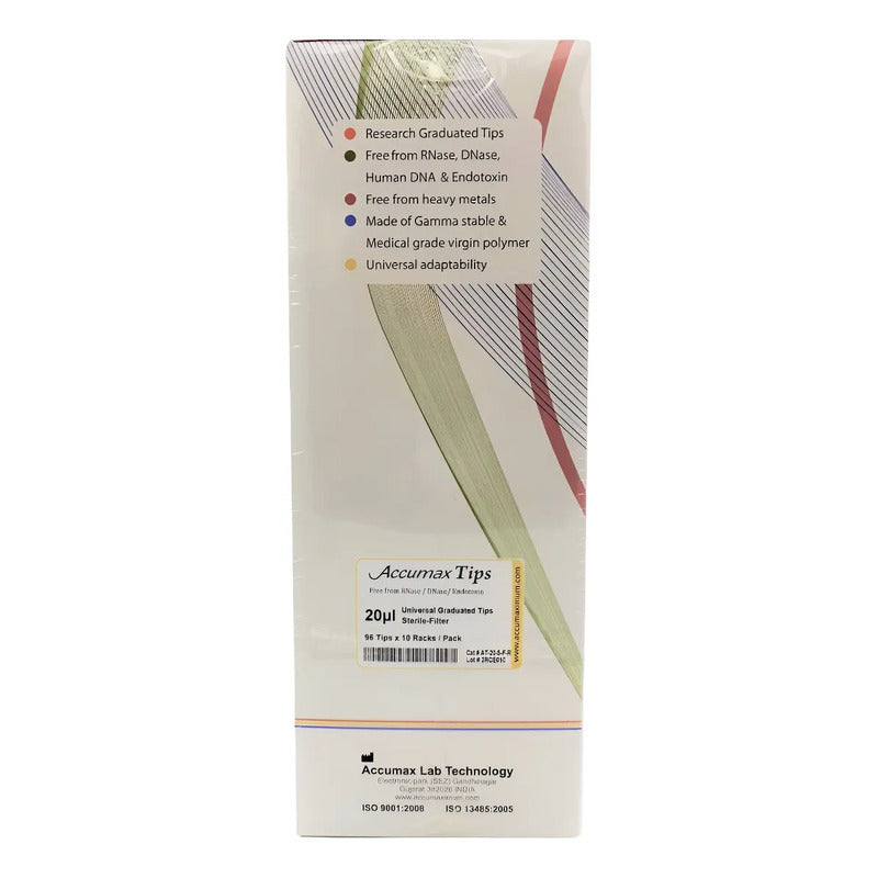 2 Cajas Punta Pipeta Libre20microlitros192tips20racksaccumax Transparente