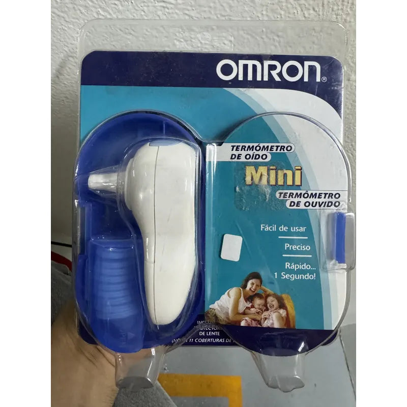 Termómetro De Oído Digital Omron Mini Rápido 1 Segund Mc-510 Blanco