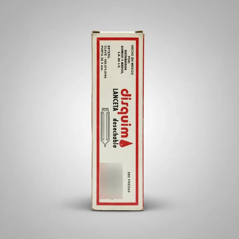 250 Lancetas Para Punsion En La Piel Esteril 3mm