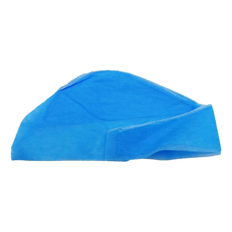 200 Gorros P/cirujano Azul Azul Liso Talla Única