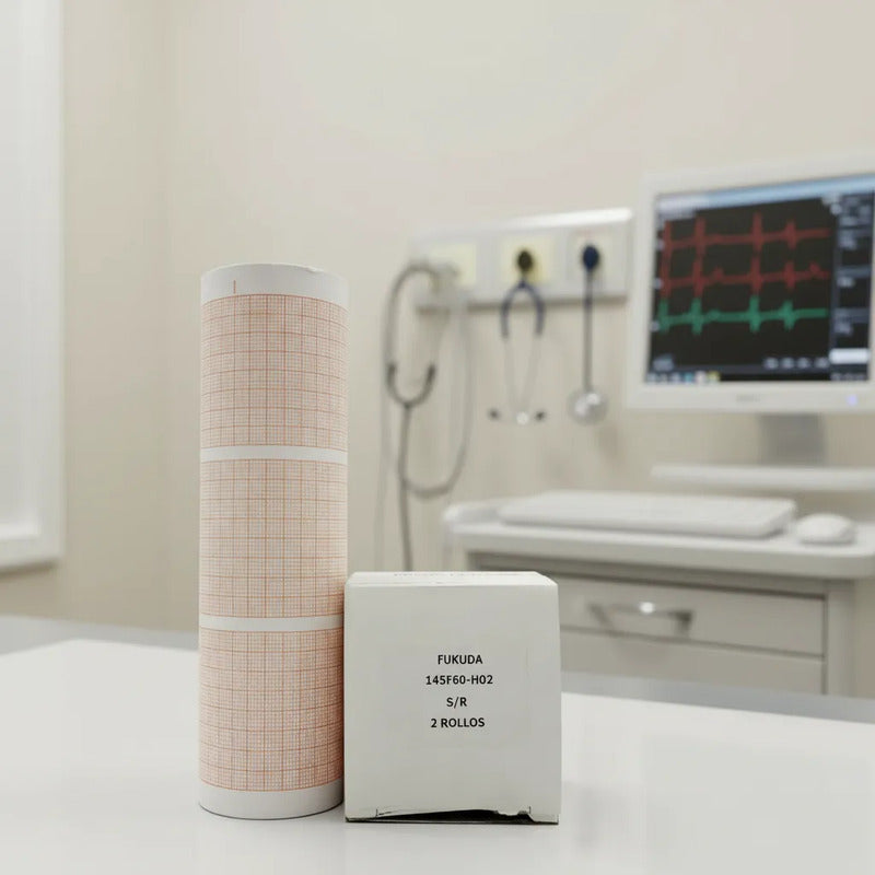 Papel Para Equipos Medicos Impresion Variantes Papel Ecg Fukuda 145f60-h02 Rollo 143.5mm Termico