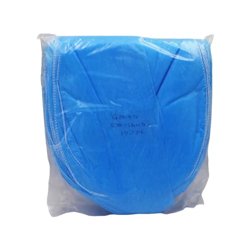 400 Gorros P/cirujano Azul, No Estéril