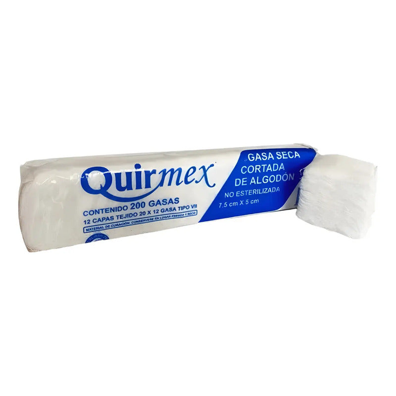 Gasa Quirmex 7.5x5 Cm. No Estéril