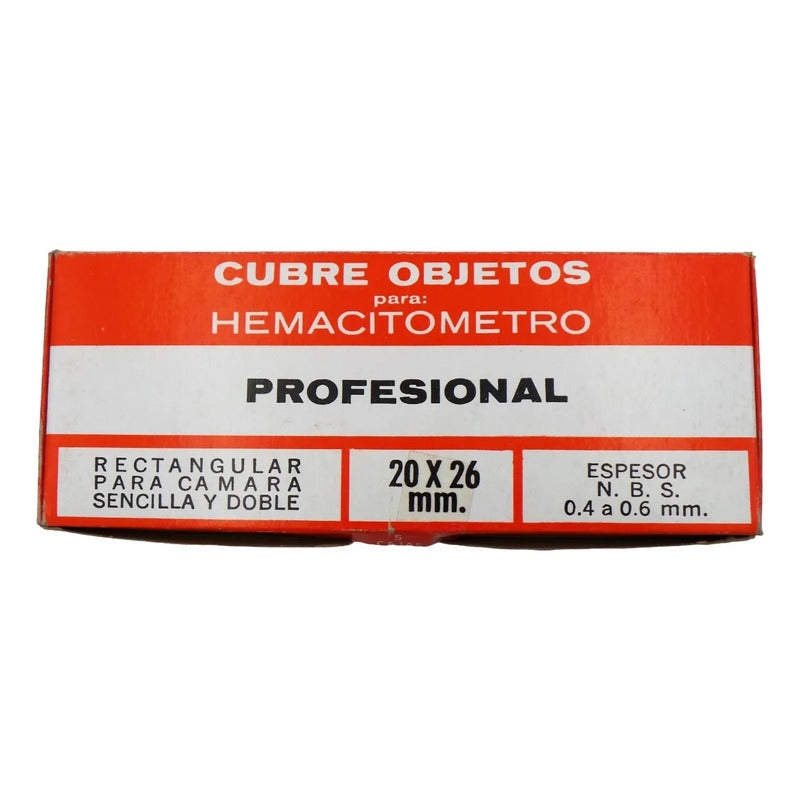 Cubreobjetos Microscopio Profesional Variantes 6 Modelos Transparente 4