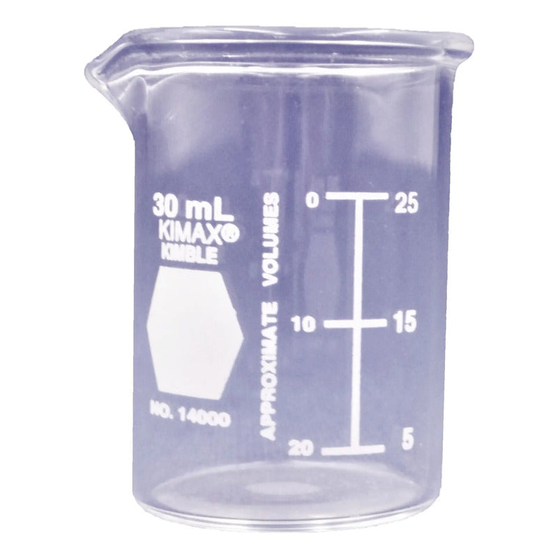 14 Vasos De Precipitado Cristal Graduado 30ml Kimax 14000-30
