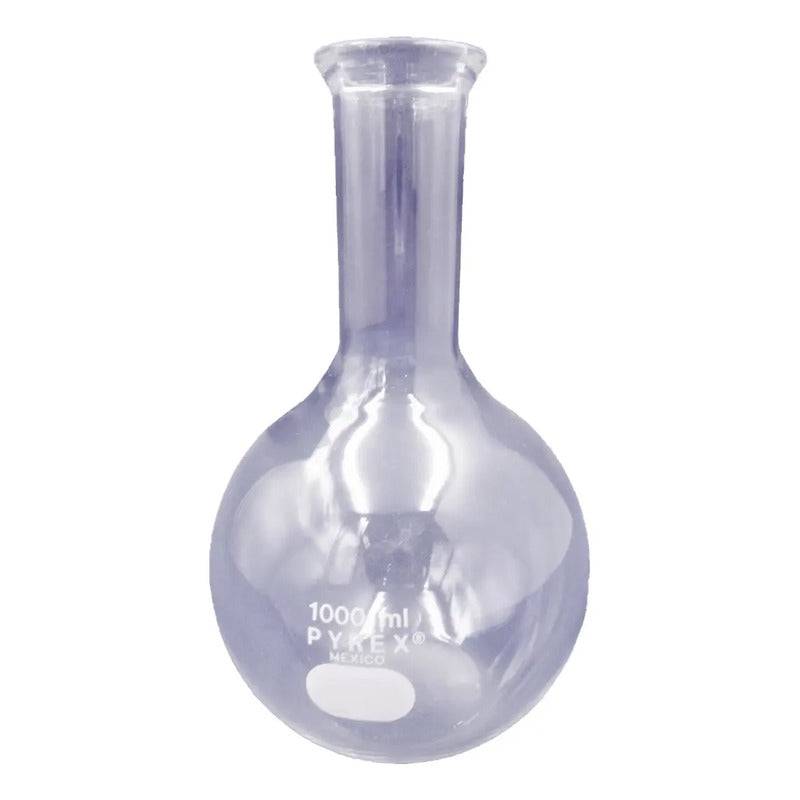 Matraz De Ebullición Pyrex 1000 Ml Fondo Redondo
