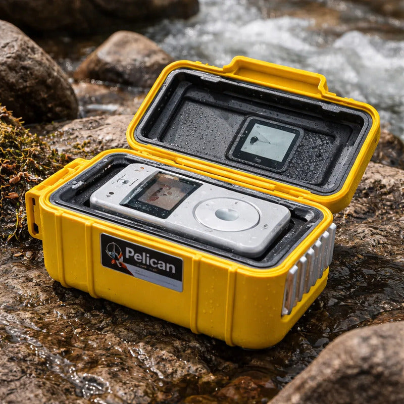 Estuche De Protección Para Varios Ipods Nano, Blanco Gris Estuche De Protección Para Ipods Classic Video Pelican I1030 Amarillo