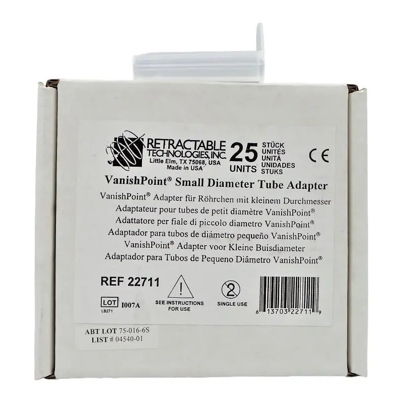 Adaptador Tubo Pequeño Vanishpoint Retractable C/25 Usa