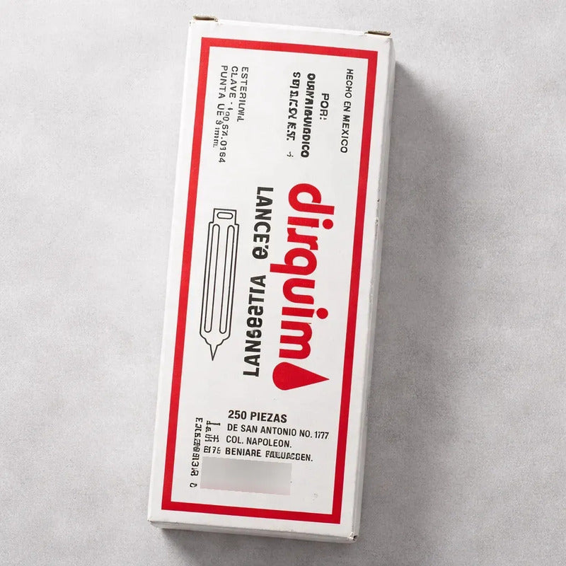 250 Lancetas Para Punsion En La Piel Esteril 3mm