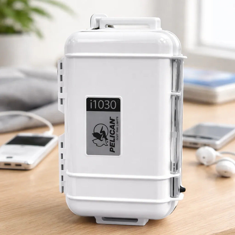 Estuche De Protección Para Varios Ipods Nano, Blanco Gris Estuche De Protección Para Ipods Classic Video Pelican I1030 Blanco