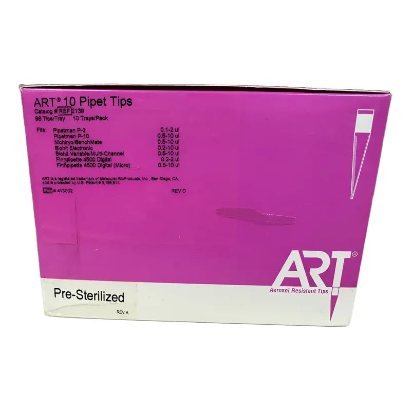 96 Puntas Para Pipeta 10l Art Molecular Estéril Blanco