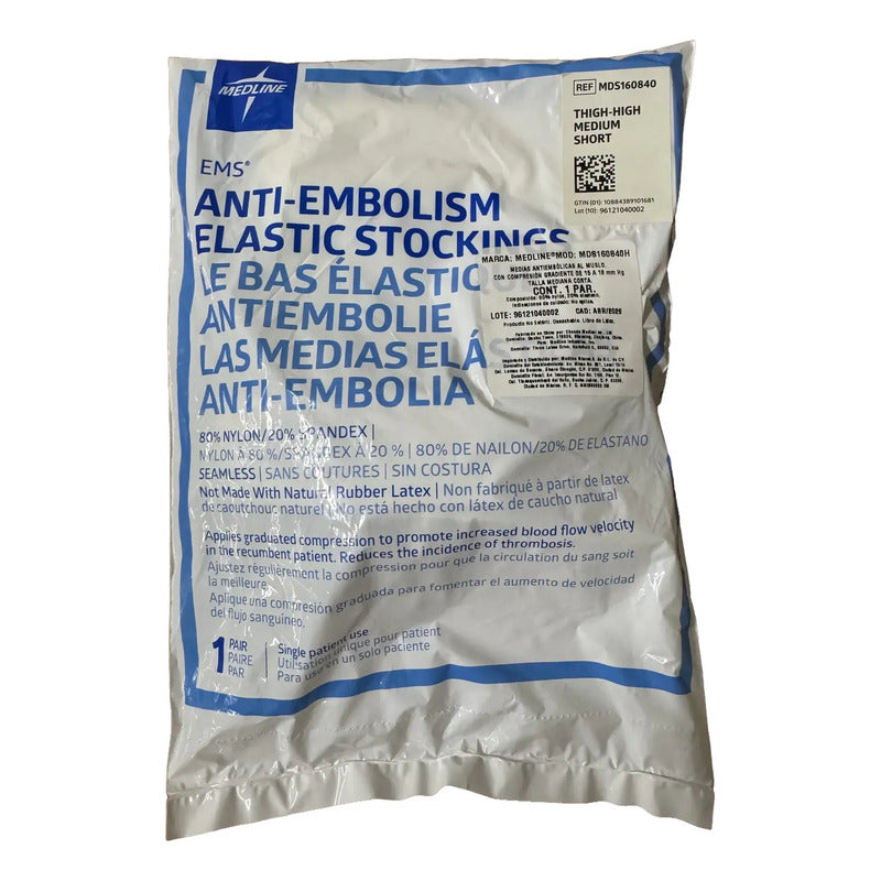Medias Antiembolia Medline Al Muslo Mds160840h 1 Par