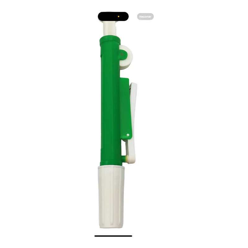 Aspirador De Seguridad Para Pipetas Hasta 10 Ml Verde W-110 Verde