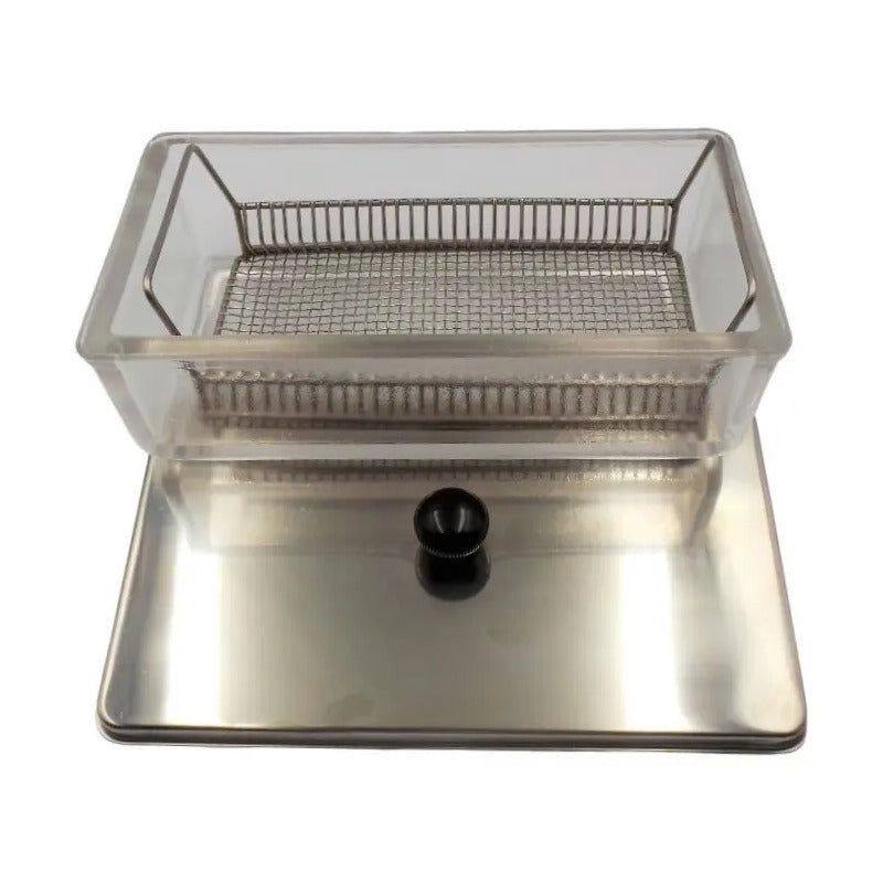 Caja Tinción Tapa Metálica Y Canastilla Para 30 Portaobjetos